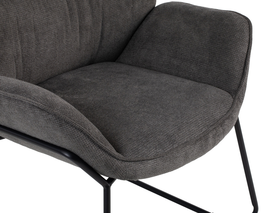 Sessel Aliano dark grey Grau